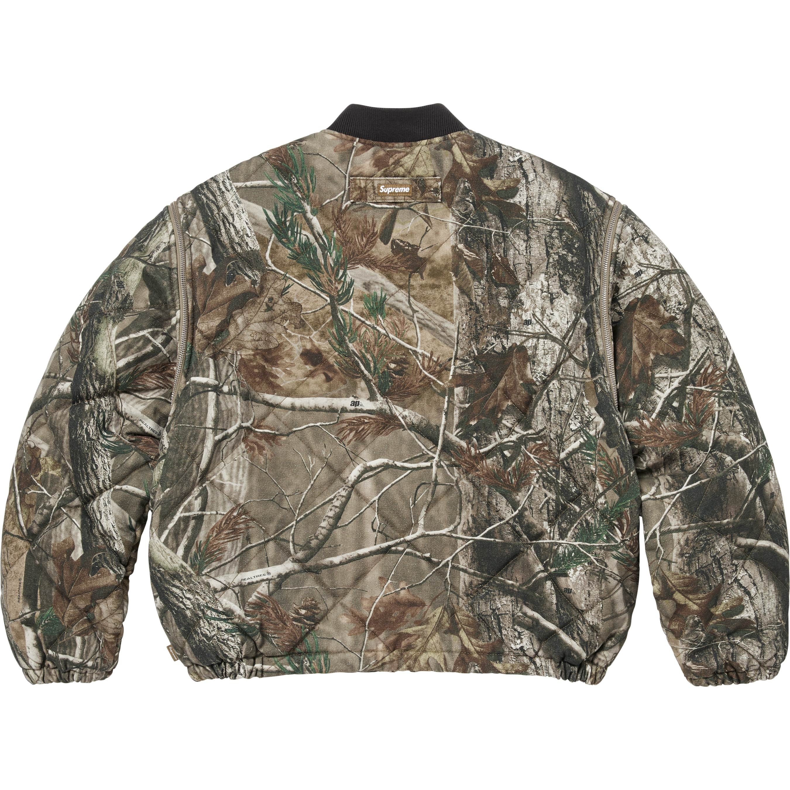 Zip-Off Sleeve Quilted Bomber Jacket view 9